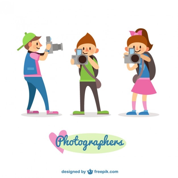 Free Vector children photographers