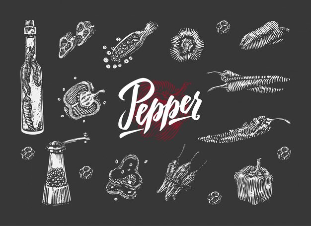 Chili Pepper Elements Collection