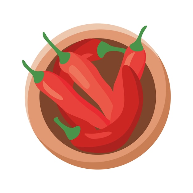 Free Vector chili peppers illustration