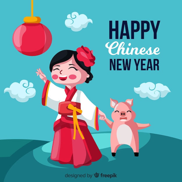 Chinese new year 2019 background