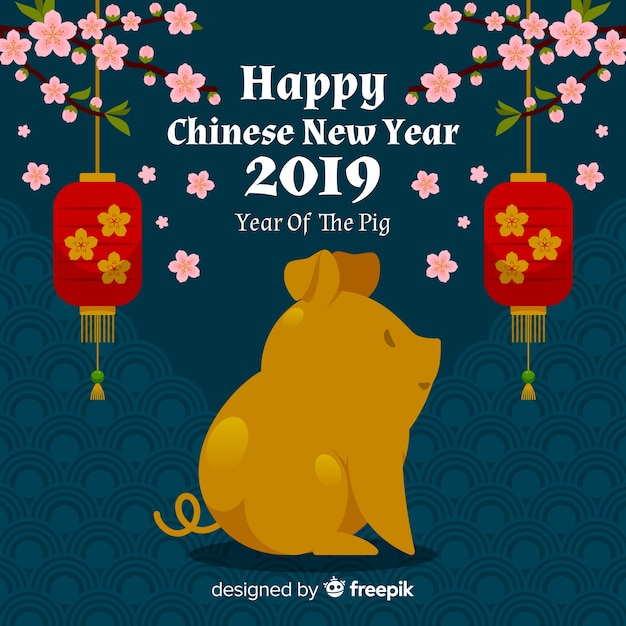 Free Vector chinese new year 2019