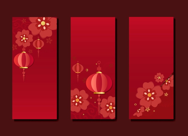 Chinese new year mockup collection