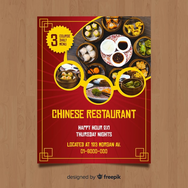 Chinese restaurant flyer