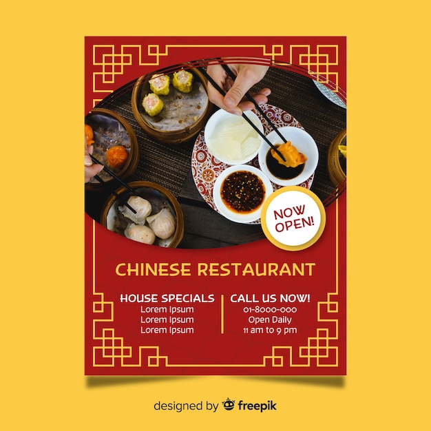 Chinese restaurant flyer