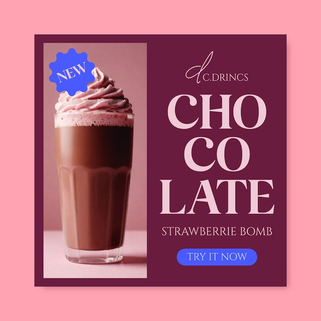 Free vector chocolate  banner template design