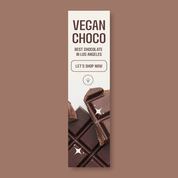 Chocolate  banner template design