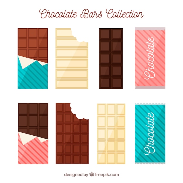 Chocolate bars and pieces collection 