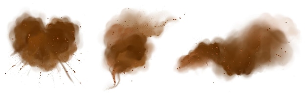 Free Vector chocolate or coffee powder burst splash explosion