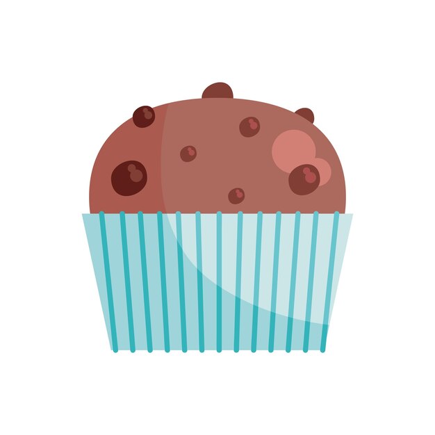 chocolate cupcake illustration