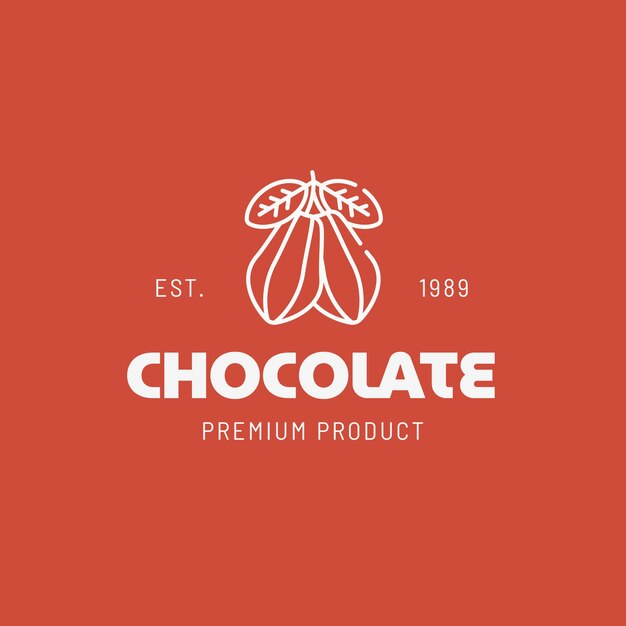 Chocolate logo template design