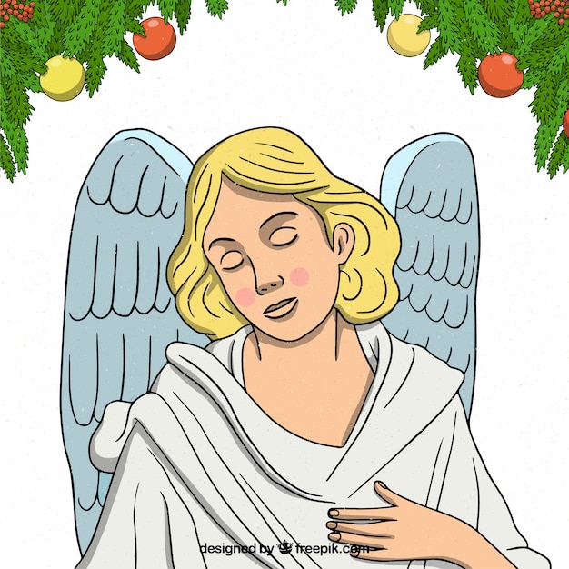 Free Vector christmas angel illustration 