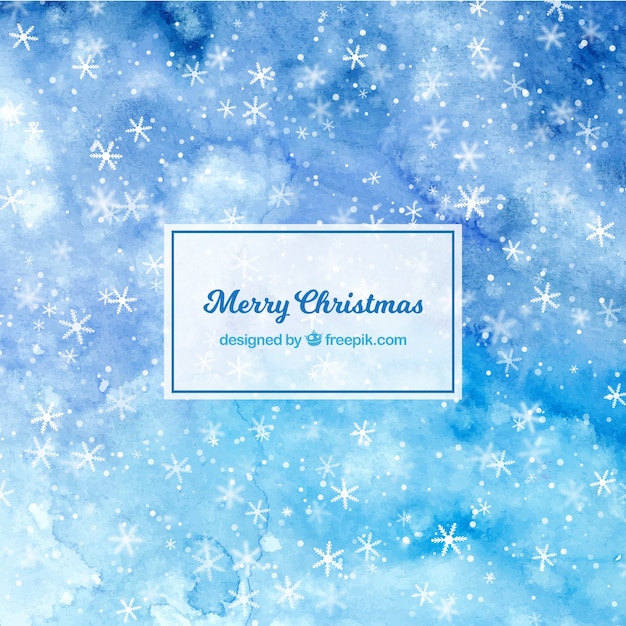 Christmas background in blue