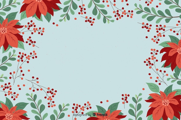 Christmas background in flat design