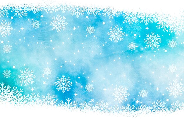 Christmas background in watercolor