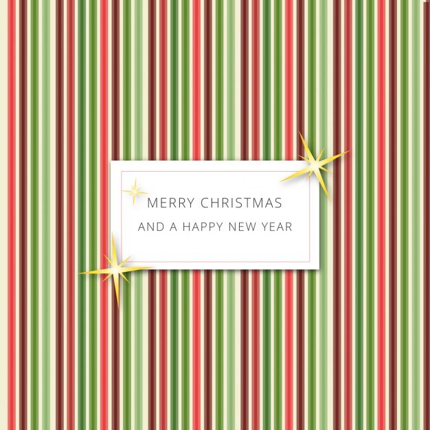 Christmas background with colorful stripes