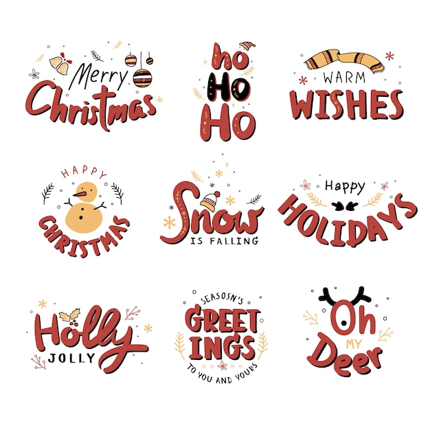 christmas badges