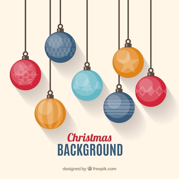 Christmas ball background