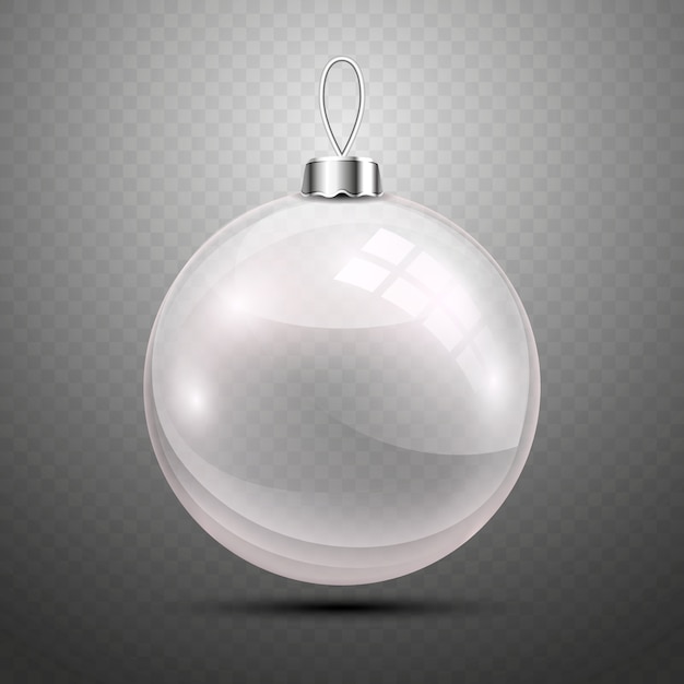 Free vector christmas ball on transparent background