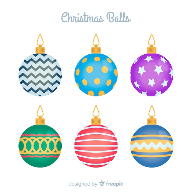 Christmas balls set