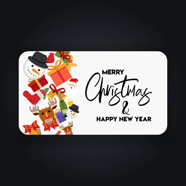 Christmas Banner with Elegant Decoration