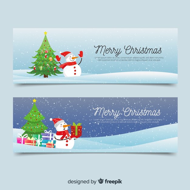 Christmas banners