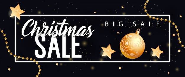 Christmas Big Sale Lettering and Bauble