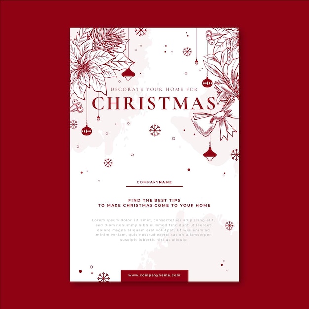 Christmas blog post template