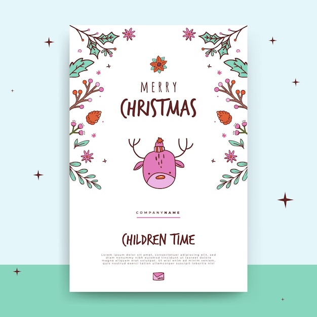 Christmas blog post template