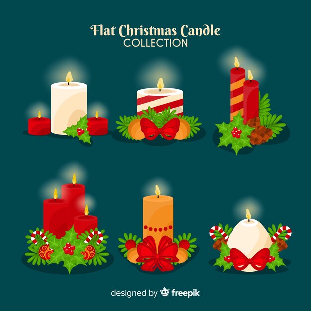 Christmas candle collection