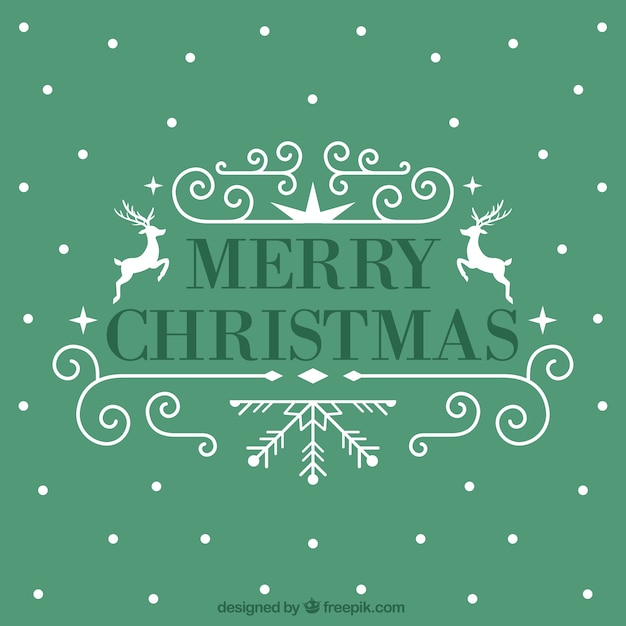 Free Vector christmas card with ornaments