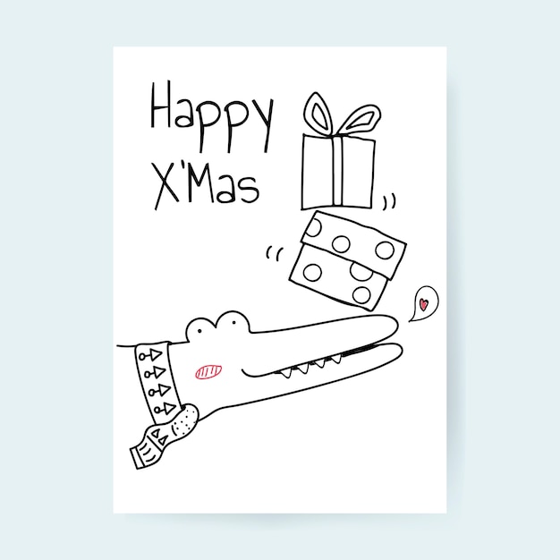 Free vector christmas card