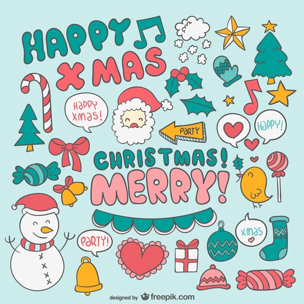 Christmas colorful cartoons