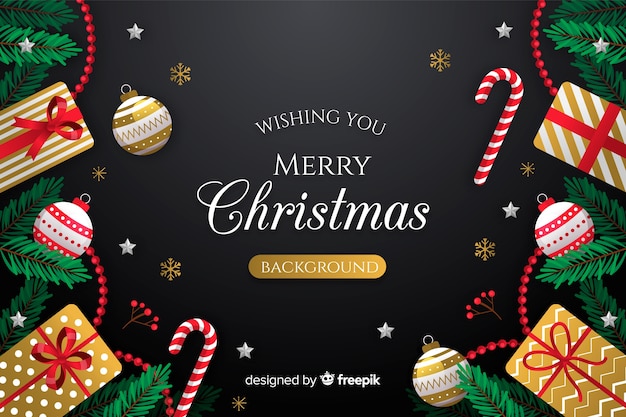 Christmas concept in flat design