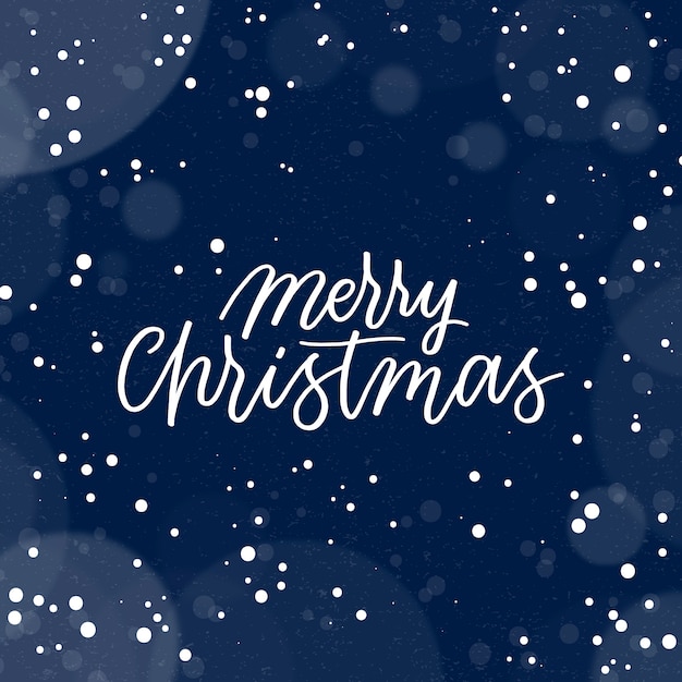 Free Vector christmas concept with lettering