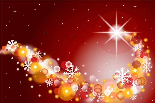 Christmas concept with sparkling background