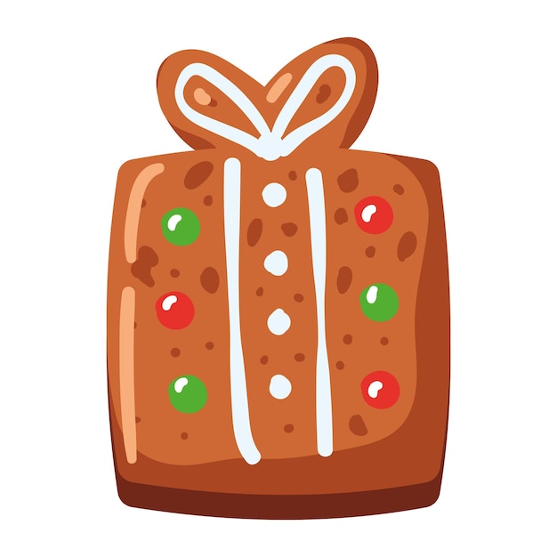 Free Vector christmas cookie gift illustration isolated