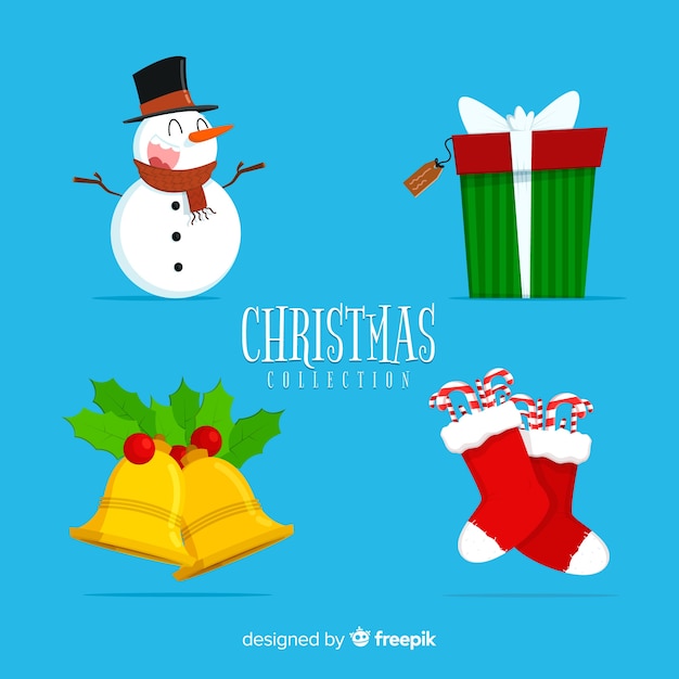 Free Vector christmas decoration elements pack