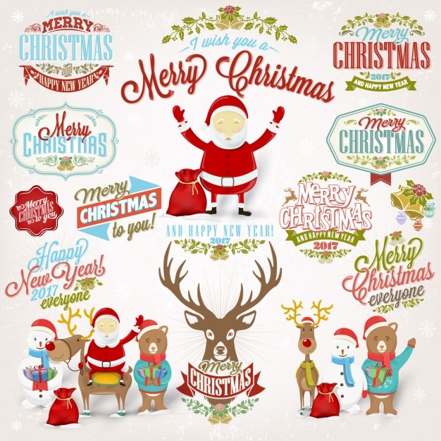 Free vector christmas designs collection