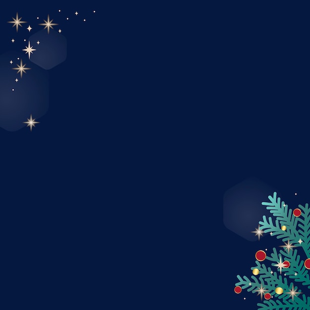 Christmas doodle on blue background