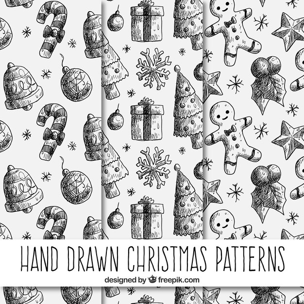 Christmas drawings patterns 