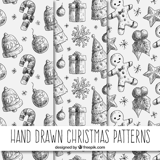 Christmas drawings patterns 