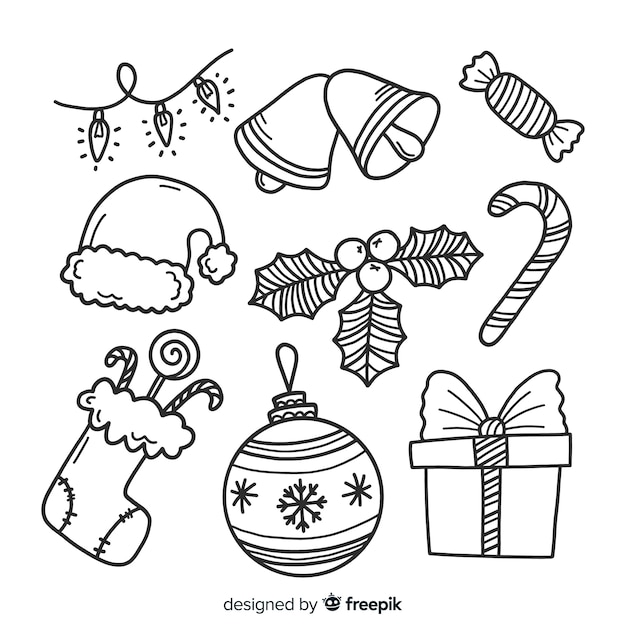 Free Vector christmas element collection