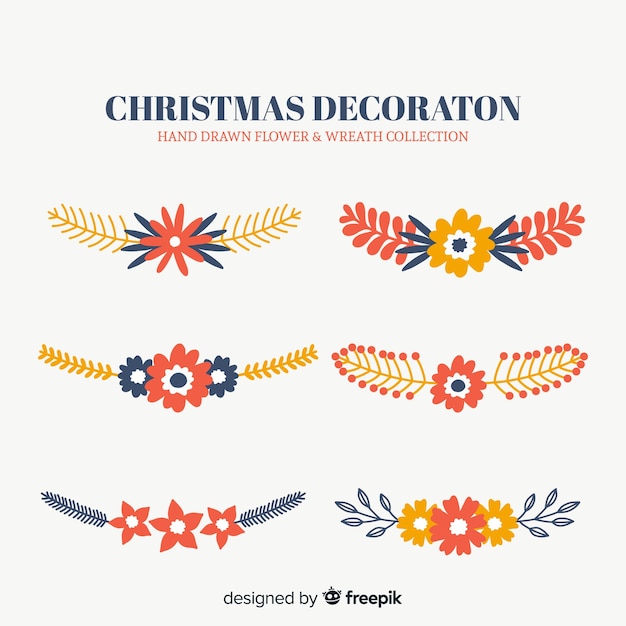 Free Vector christmas elements collection