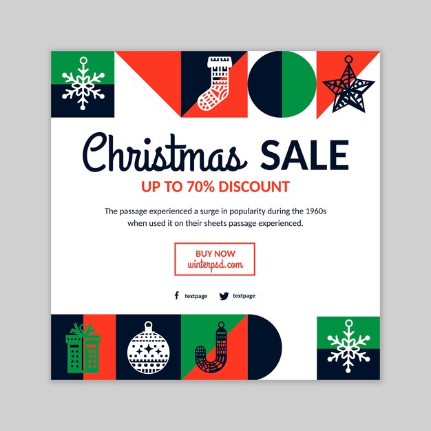 Christmas flyer template