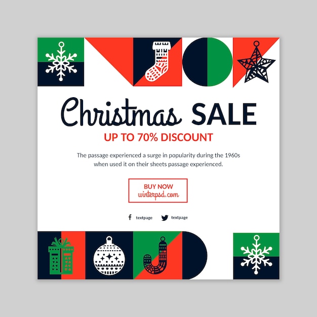 Christmas flyer template