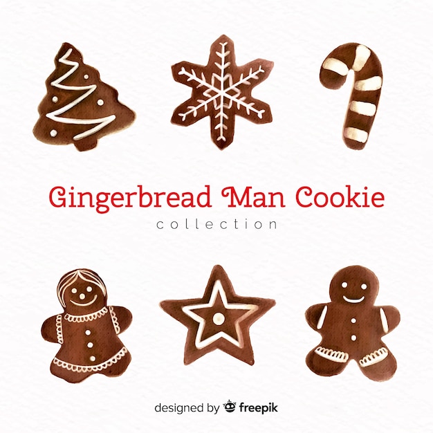 Christmas gingerbread cookies pack