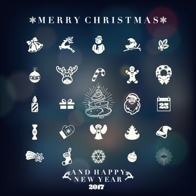 Christmas icons collection