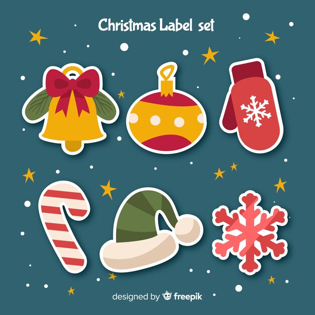 Christmas label set