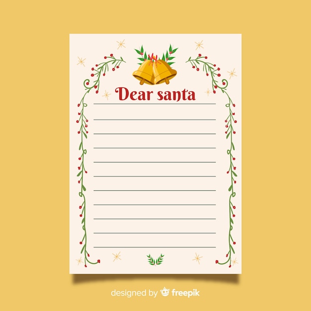 Christmas letter template