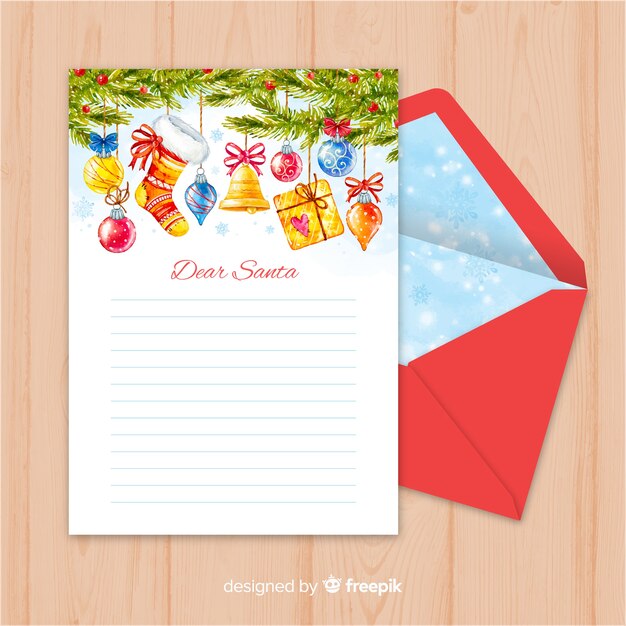 Christmas letter template